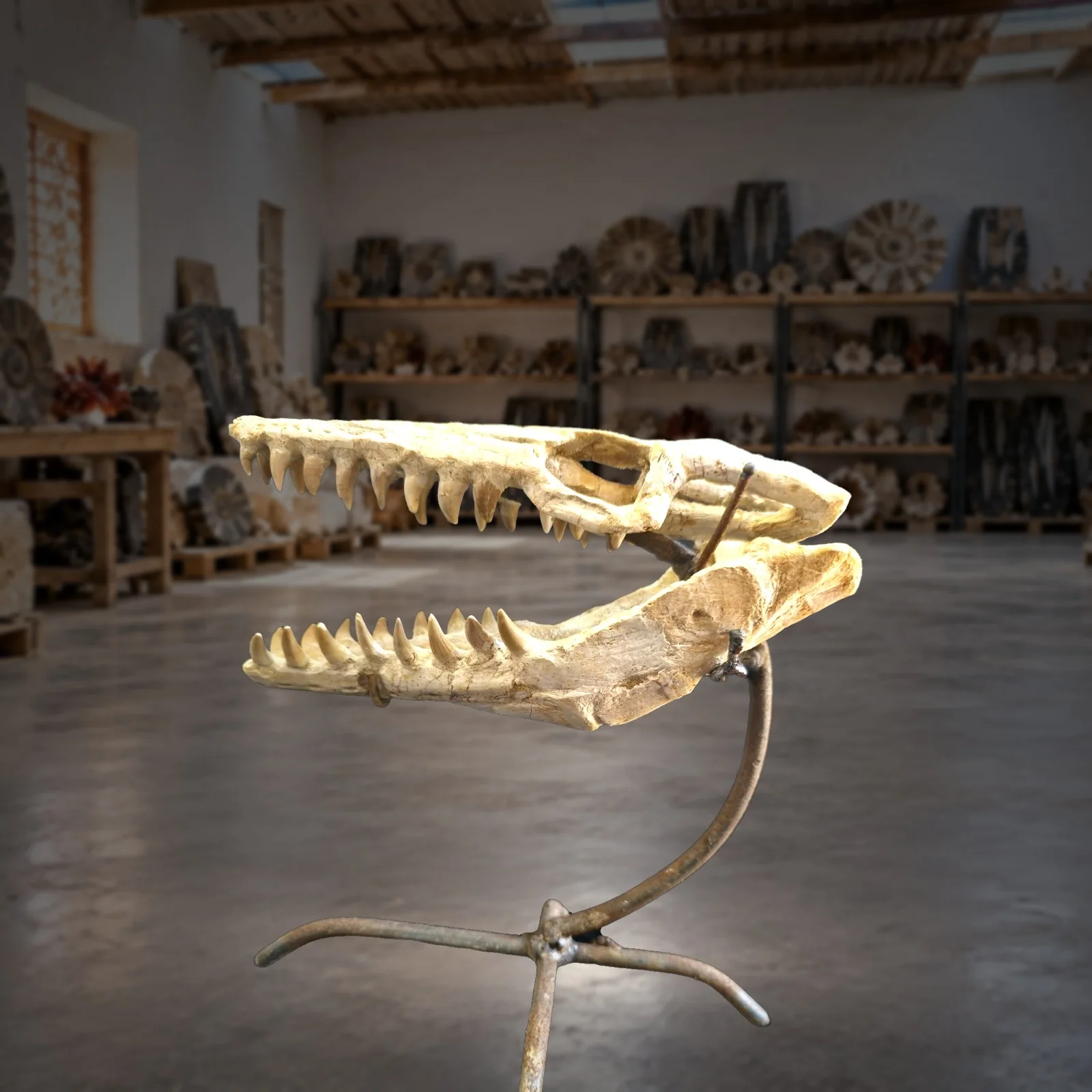 Baby mosasaur skull – real specimen photographed by the supplier (view 2)